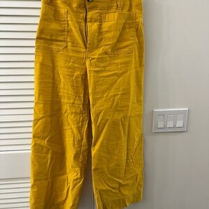 Anthropologie Maeve The Collette Golden Yellow Trousers